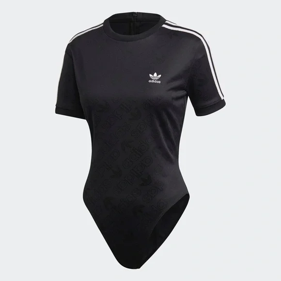 adidas Black Jacquard Bodysuit - Picture 8 of 14